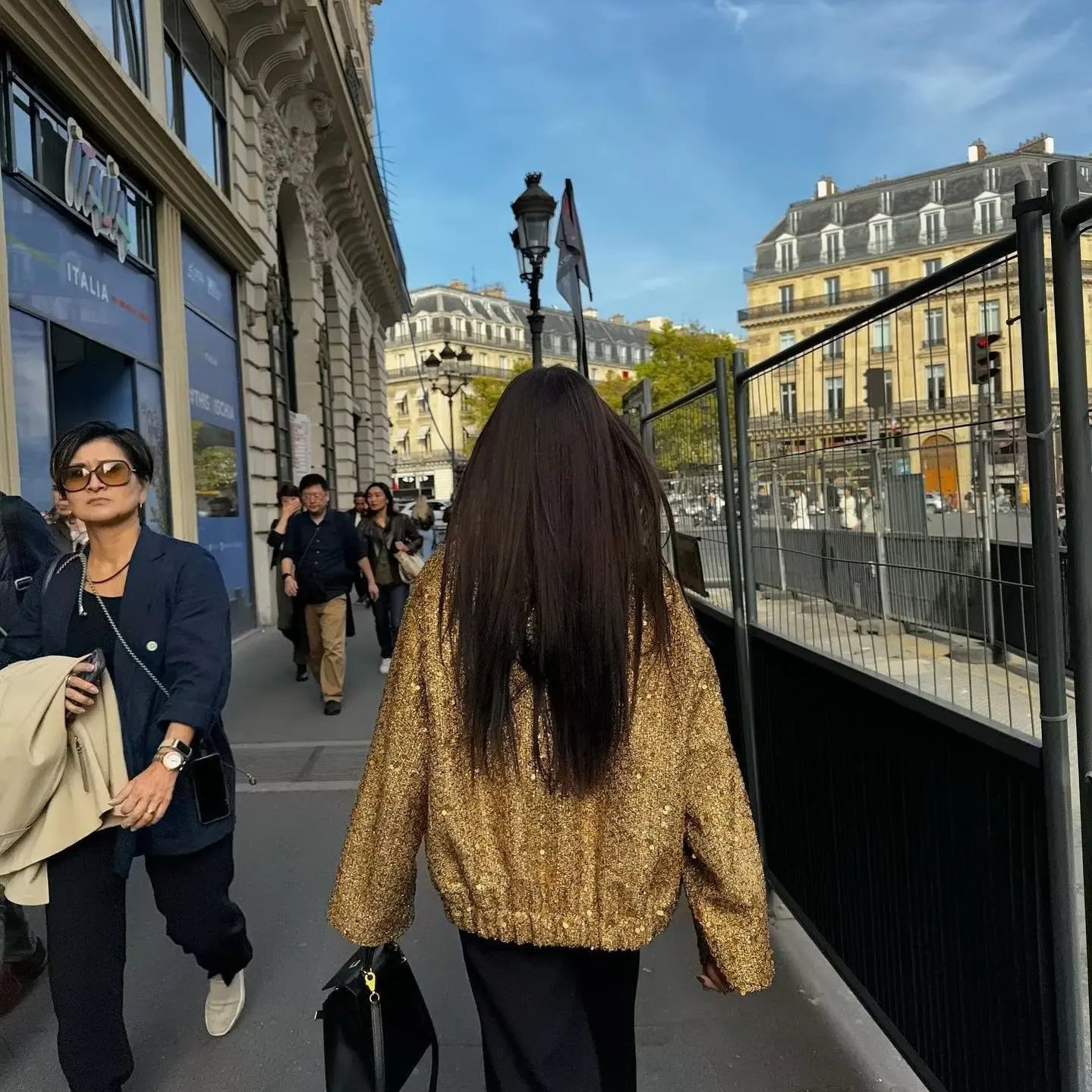 Sequins Woman Bomber Jackets for Women Autumn Chic Streetwear Coat Female Stand Collar with Pocket Outerwear