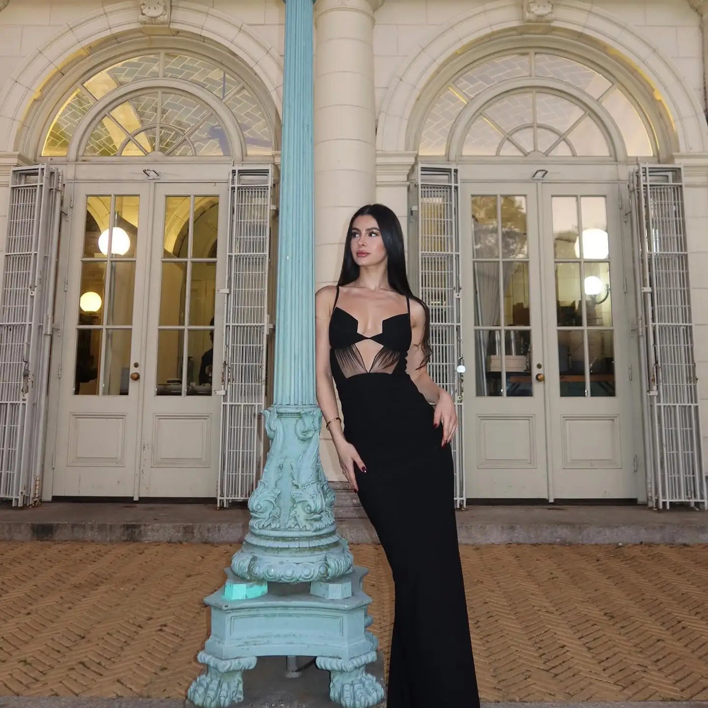 Women Celebrity Sexy Sleeveless Backless Black Cut Out Maxi Long Bodycon Bandage Dress 2025 Elegant Evening Club Party Outfit