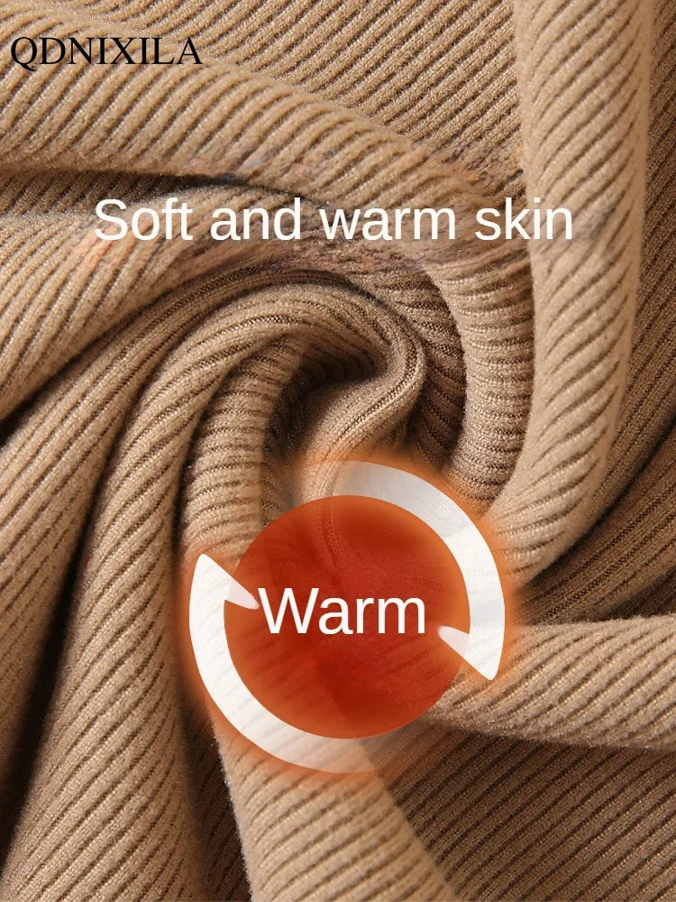 New Knitted Half-turtleneck Pullovers Women Bottom Shirts Sweater Jumper Elegant Korean Fashion Long-sleeved Tops Knitwear