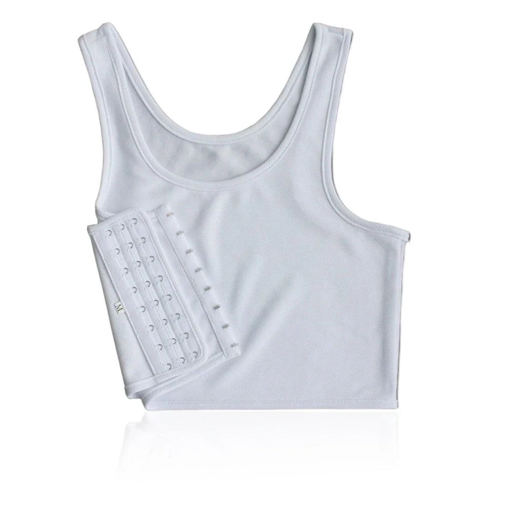 S-XL Flat Breast Binder Les Corset Lesbian Underwear Women Seamless Summer Short Vest Plus Size Tank Top Shaper Bustier