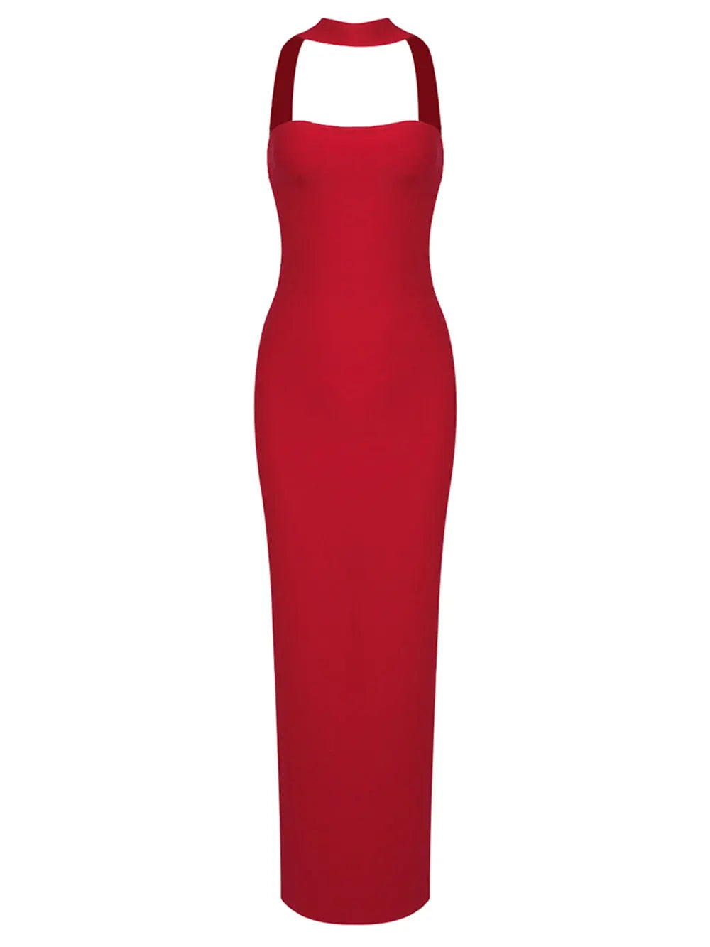 2024 Sexy Women Maxi Dress Fashion Slips Sleeveless Bodycon Off Back Long Bandage Dress Celebrity Cocktail Evening Party Vestido Red