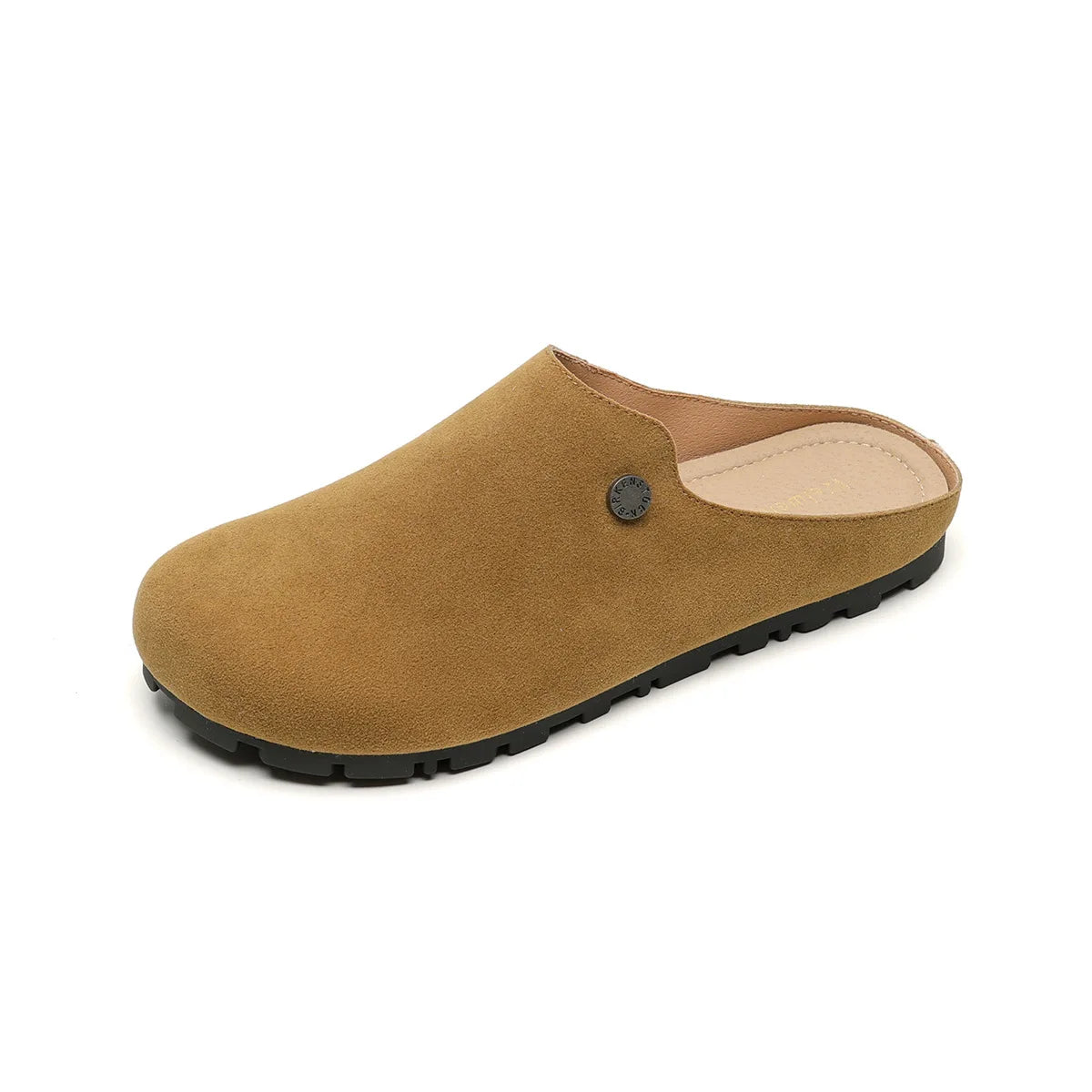 New spring women's outdoor shoes Mules Slippers Ladies' casual flat shoes Work shoes Boat shoes Large sizes 41-43 Brown