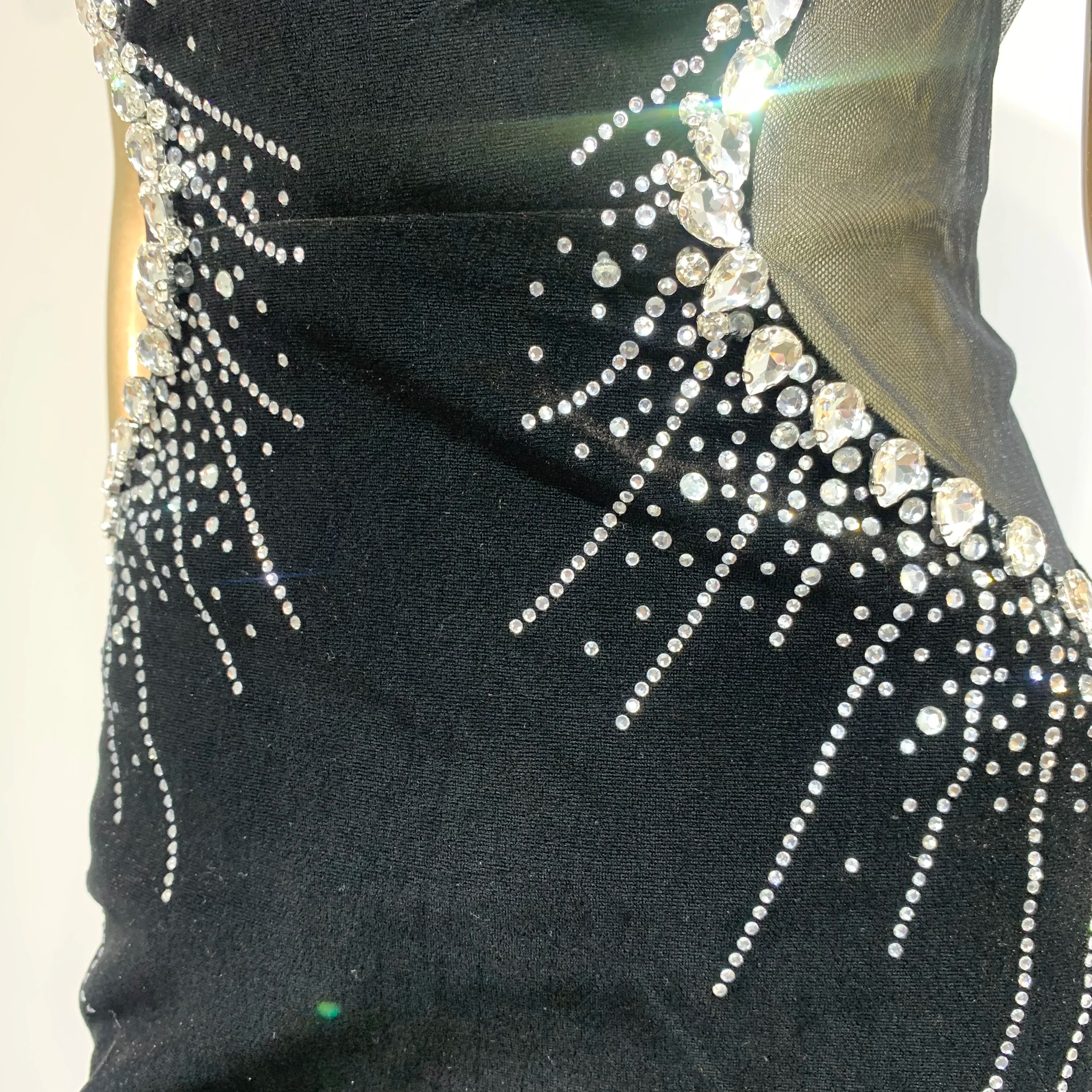 Women Luxury Sexy Strapless Diamonds Crystal Black Maxi Long Gowns Dress 2024 Elegant Evening Party Club Dress Vestido