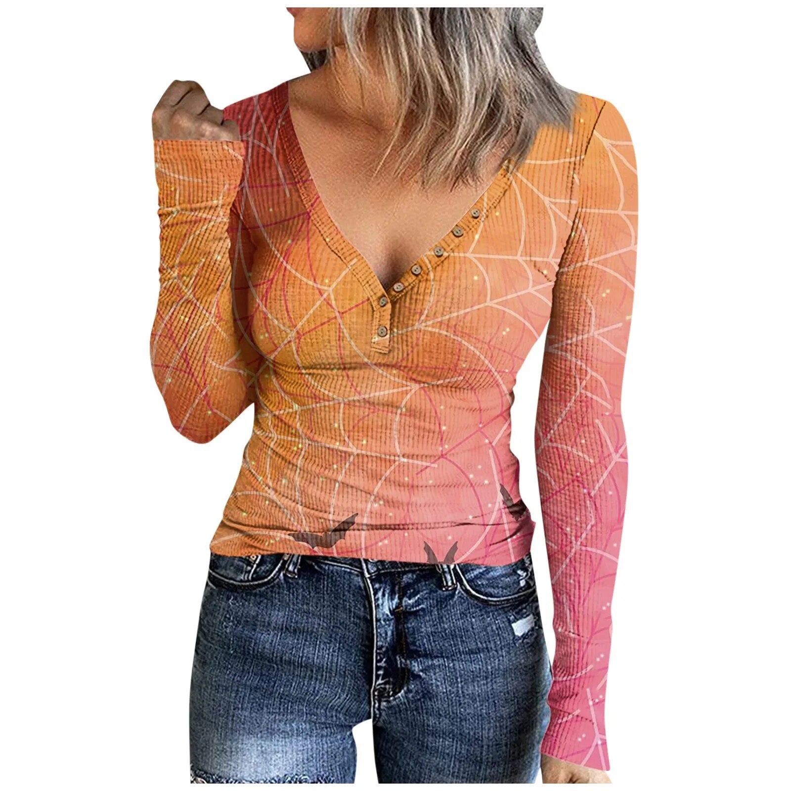 Oversized Hoodie Elegant V Neck Women Pullover Winter 2024 Casual Long Sleeves Halloween Women Sweatshirts Худи Оверсайз Multicolor