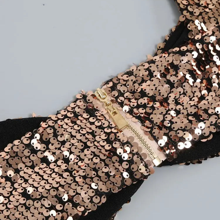 Skirts Sets Crop Top + Low Waist New Two Piece Set Birthday Outfit Luxury Suit Summer New Sequins Prom Elegant Gowns