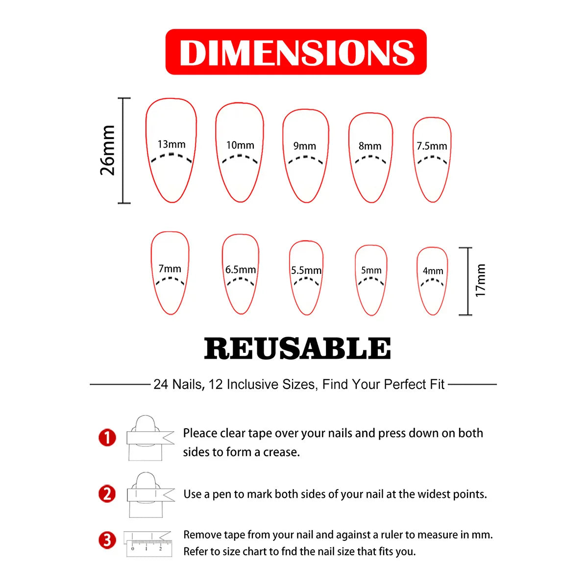 24pcs Summer Ocean False Nails Shark Starfish Pattern Fake Nails Tips Wearable Detachable Spice Girl Almond Press on Nails