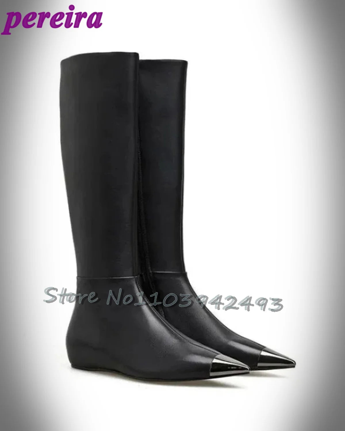 Fashion Catwalk Boots Women Botas Wide Fit Heels Loose Large Pants Tude Shoes Stiletto Knee-High Dress Winter Pull On Plus Size