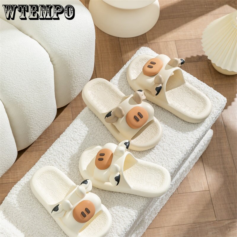 Women's Cute Cartoon Slippers Summer Pig Shower Flip Flops Indoor Sweet Girl Slides Ladies Shoes Wholesale Dropshipping