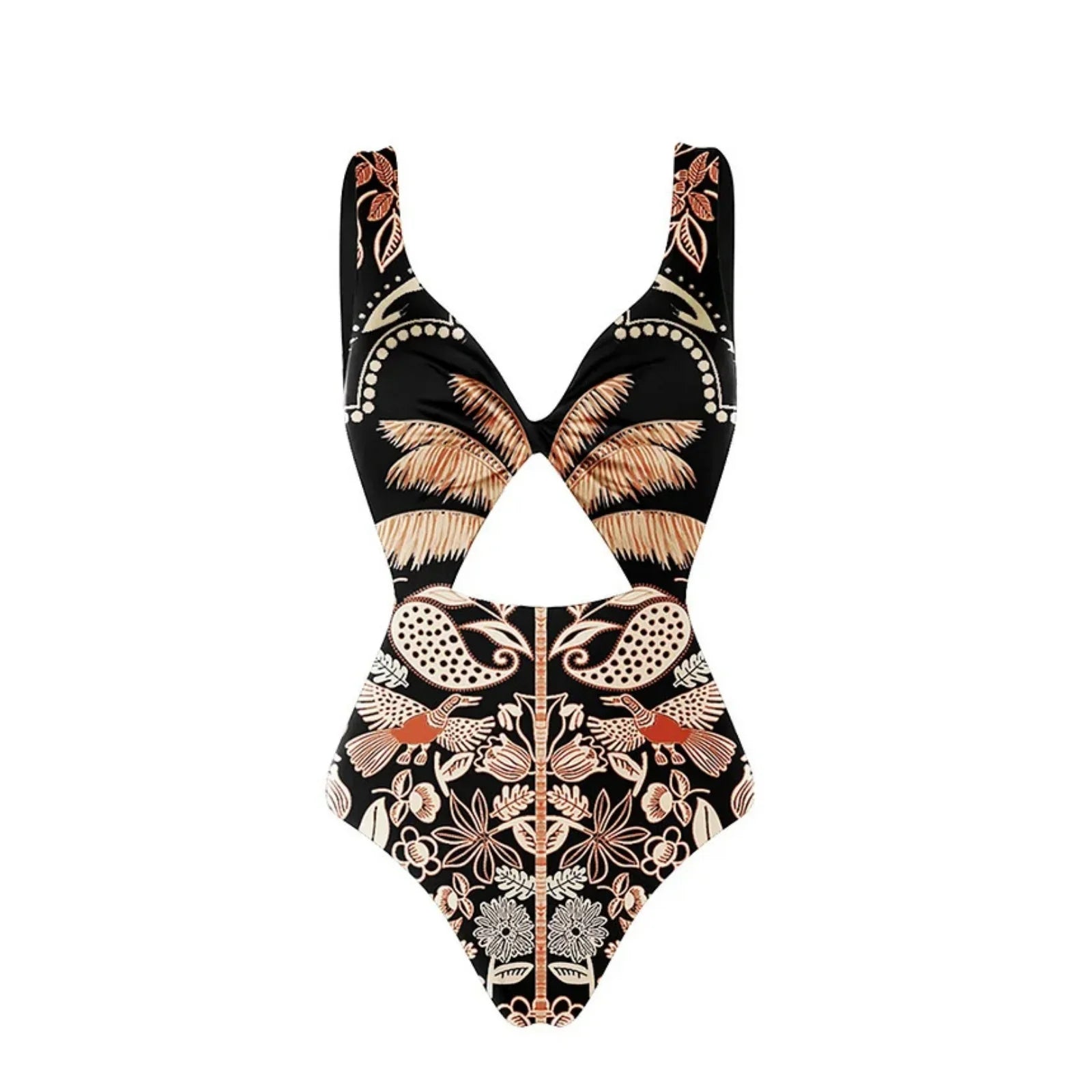 New Hollow Out One Pieces Swimwear+Skirt Bathing Suit Retro Matching Set for Women Two Peices Swimwsuit Bikinis Monokini swimsuit2