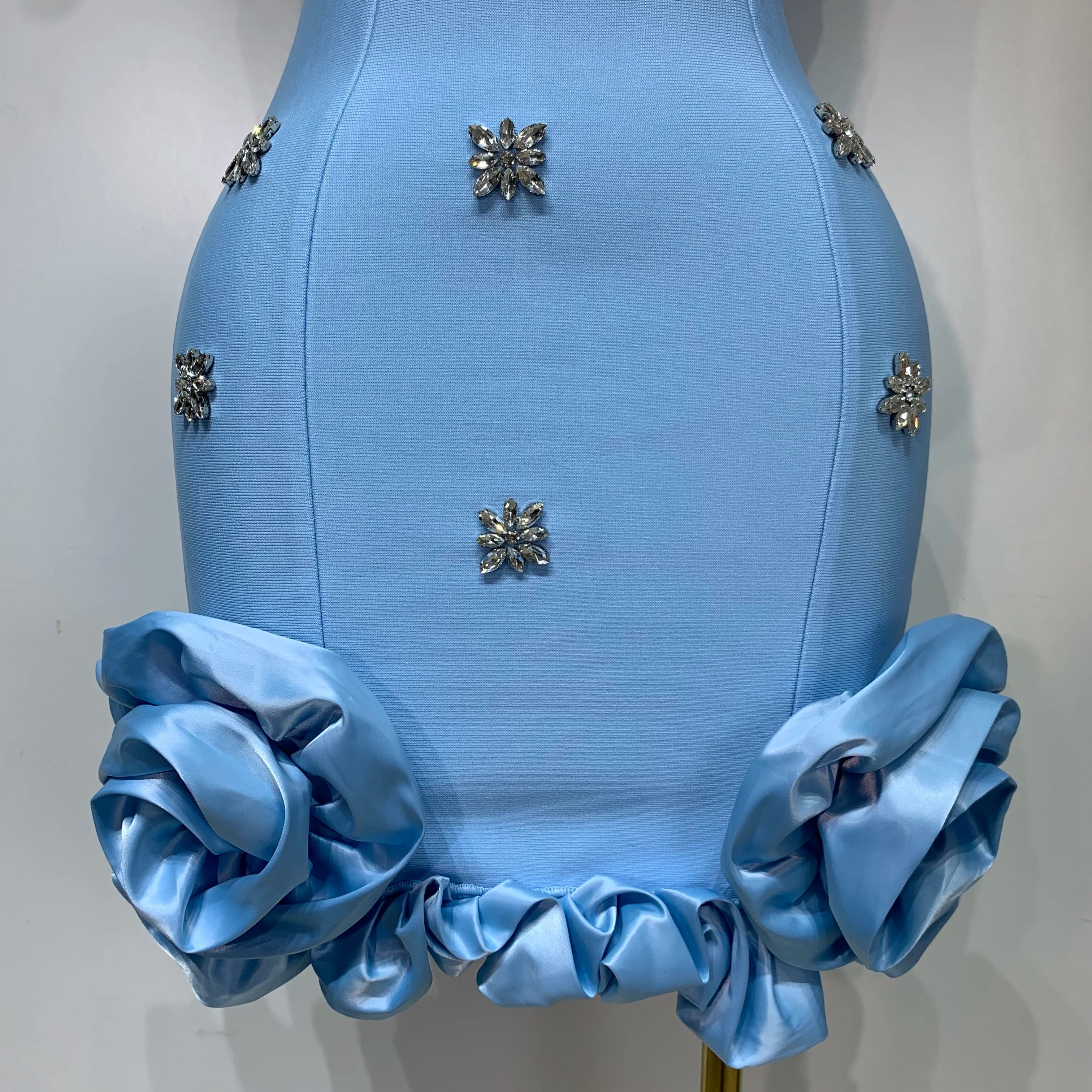 Women Sexy Square Collar Sparkly Rhinestone Bodycon Mini Bandage Dress Celebrate Evening Party Elegant Luxury Birthday Dress