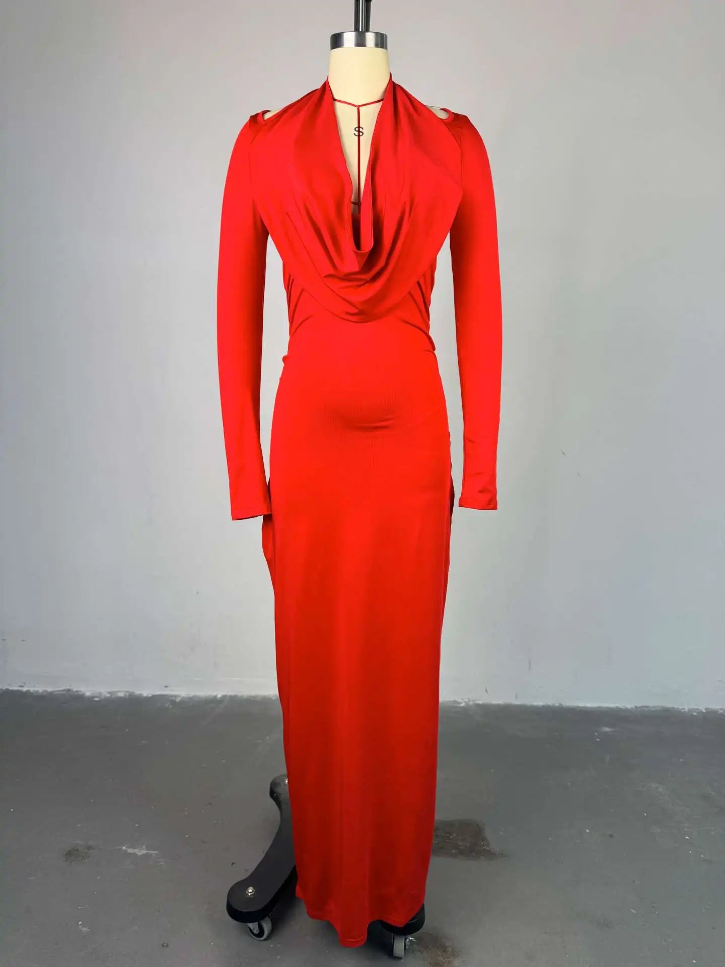 Women Full Sleeve Pile Collar Long Maxi Dress 2025 Sweet Holiday Beach Birthday Evening Sexy Girl Party Dresses Vestidos