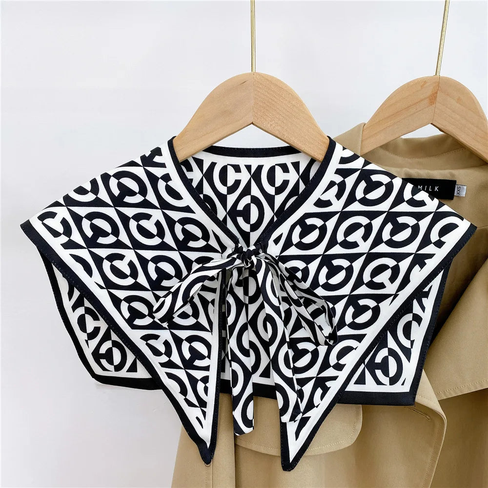 Capes New Style Shoulder Scarf Shawl Women False Collar Air Conditioning Room Shawl Decoration With Knotted Scarf Cloak 23 One Size