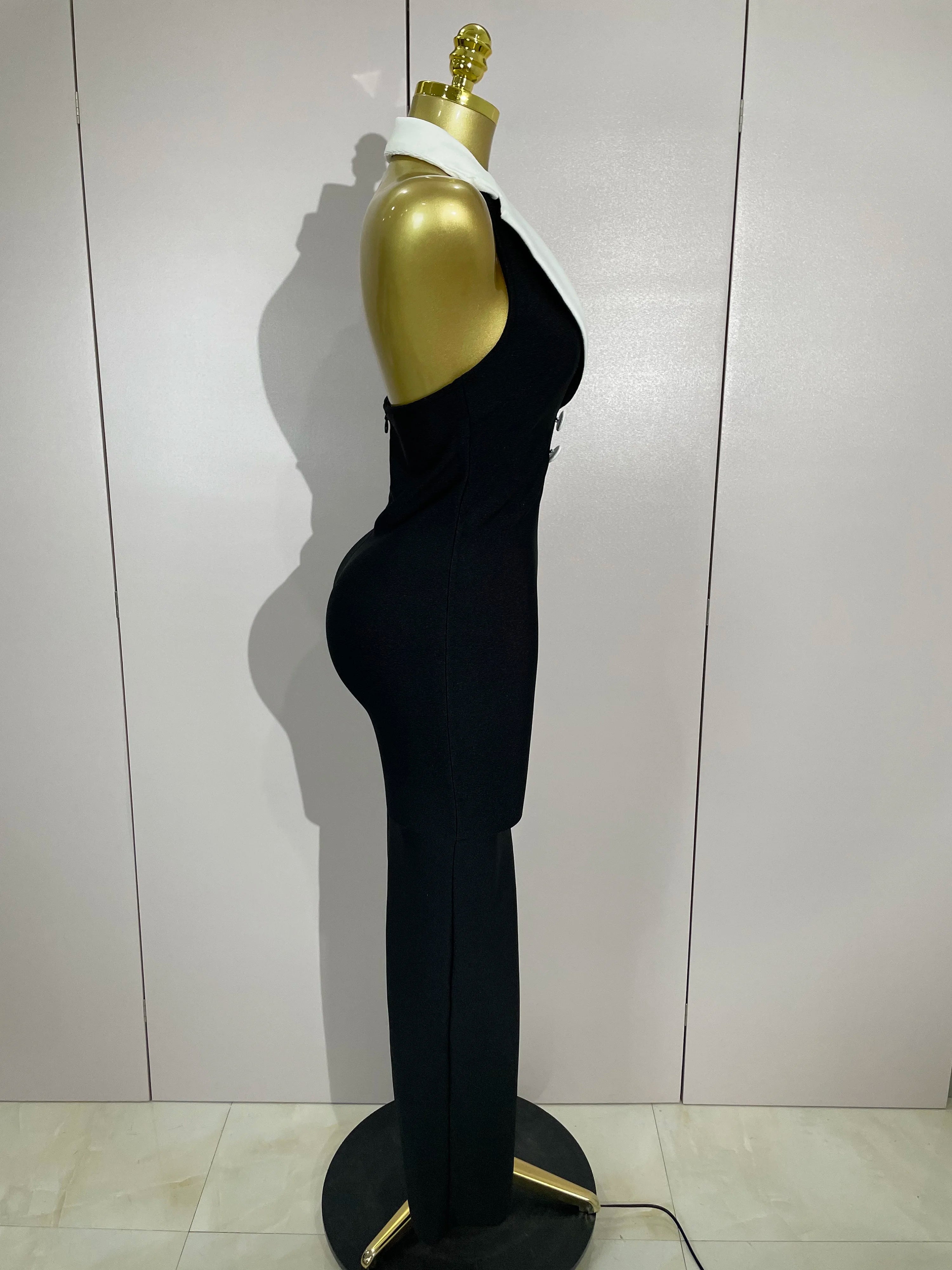 Women Sexy Halter Backless Sleeveless Bodycon Maxi Dress Celebrity Elegant Gown Club Birthday Evening Party Wedding Dresses
