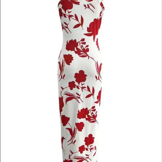 CM.YAYA Summer Women Sleeveless Strap O-neck Sexy 2024 Summer Long Evening Dress Knit Ribbon Night Club Party Maxi Dresses as picture 29