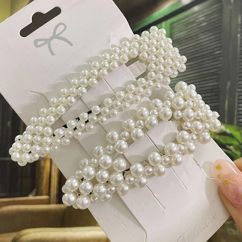 Simulated Pearl Hair Clips For Women Korean Women Hairpins Girl Geometric Hair Barrettes Fashion Hairgrip Hair Accessories Set 9