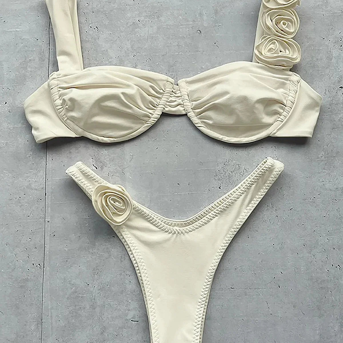 Push Up Bikini Sexy Women Swimsuit Female Swimwear Sexy Bikini Set Brazilian Biquini Floral Swimming Suit Bandage Beachwear JC329203