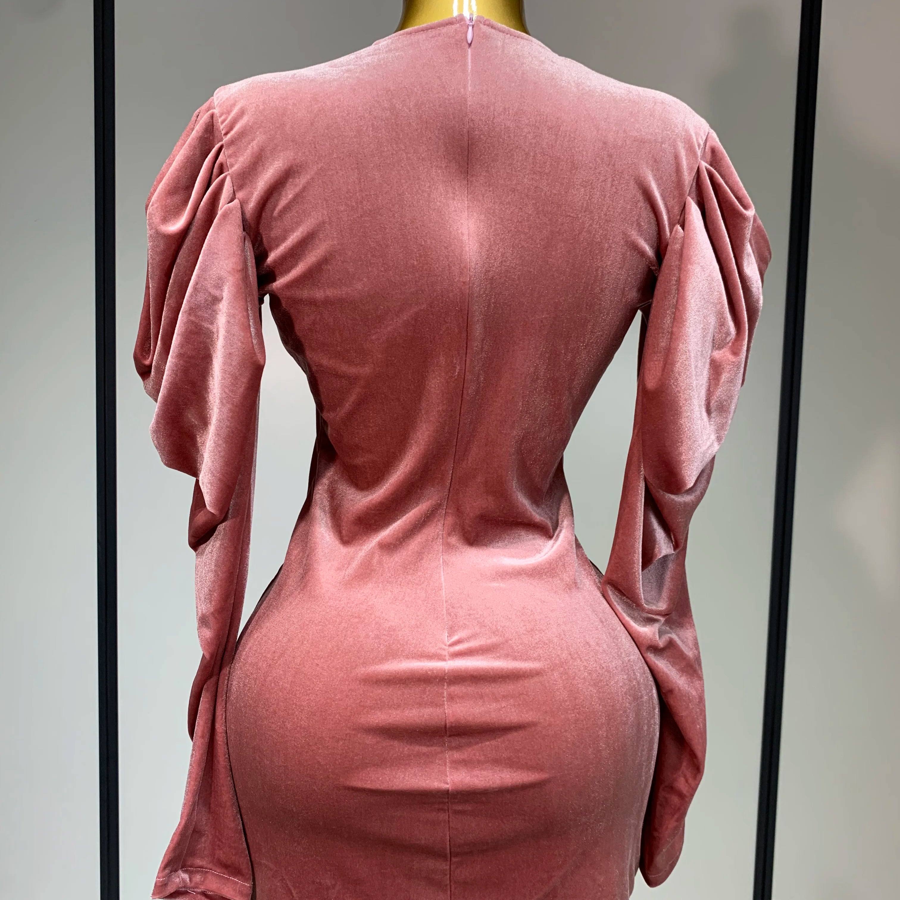 Luxury Birthday Dress Sparkly Crystals Sexy Mesh Velvet Short Dress 2025 Women Elegant Evening Party Nightclub Stage Costume