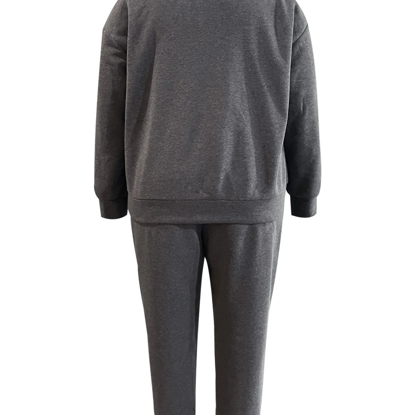 LW Plus Size Two Piece Sets Figure Letter Print Pants Set Autumn Women Tracksuit Oversized Suit Female Sweatshirt Sports Hoodie