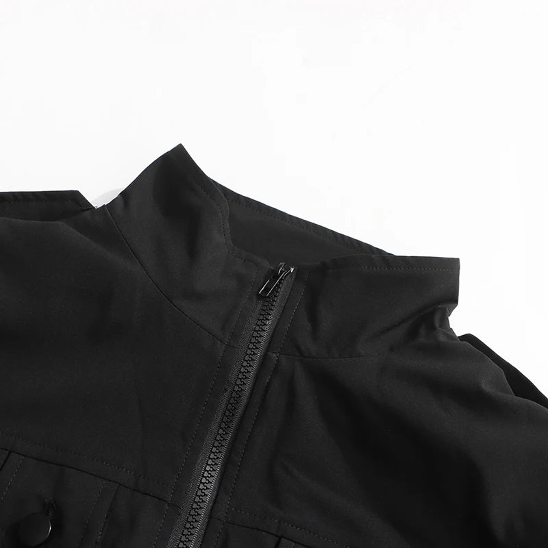 Solid Sheer Spliced Mesh Folds Dress for Women Round Neck Sleeveless Patchwork Zipper elegant Dress Female Fashion