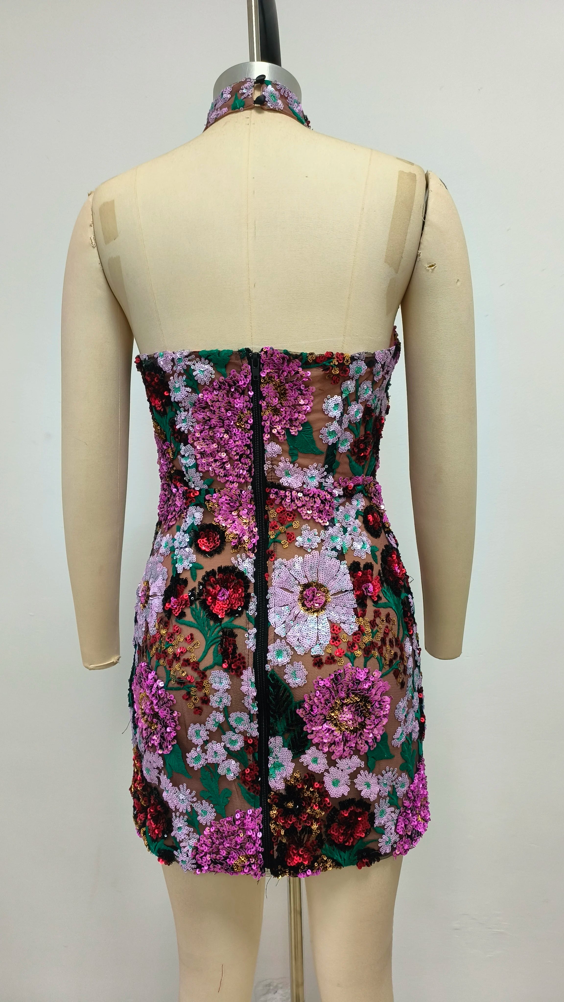 Top Quality Women Sexy Off the Shoulder Embroidery Bodycon Mini Dress Elegant Evening Party Birthday Girls' Vacation Outfit