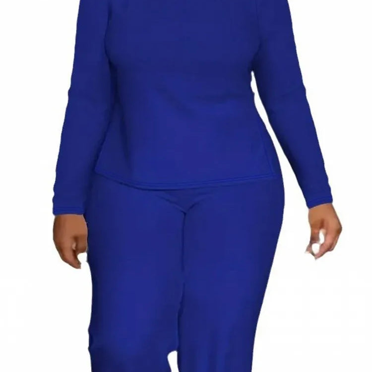 2 Piece Women Sets 2025 Plus Size Spring Autumn Matching Sets Top And Pants Suits Outfits Oversized Clothing