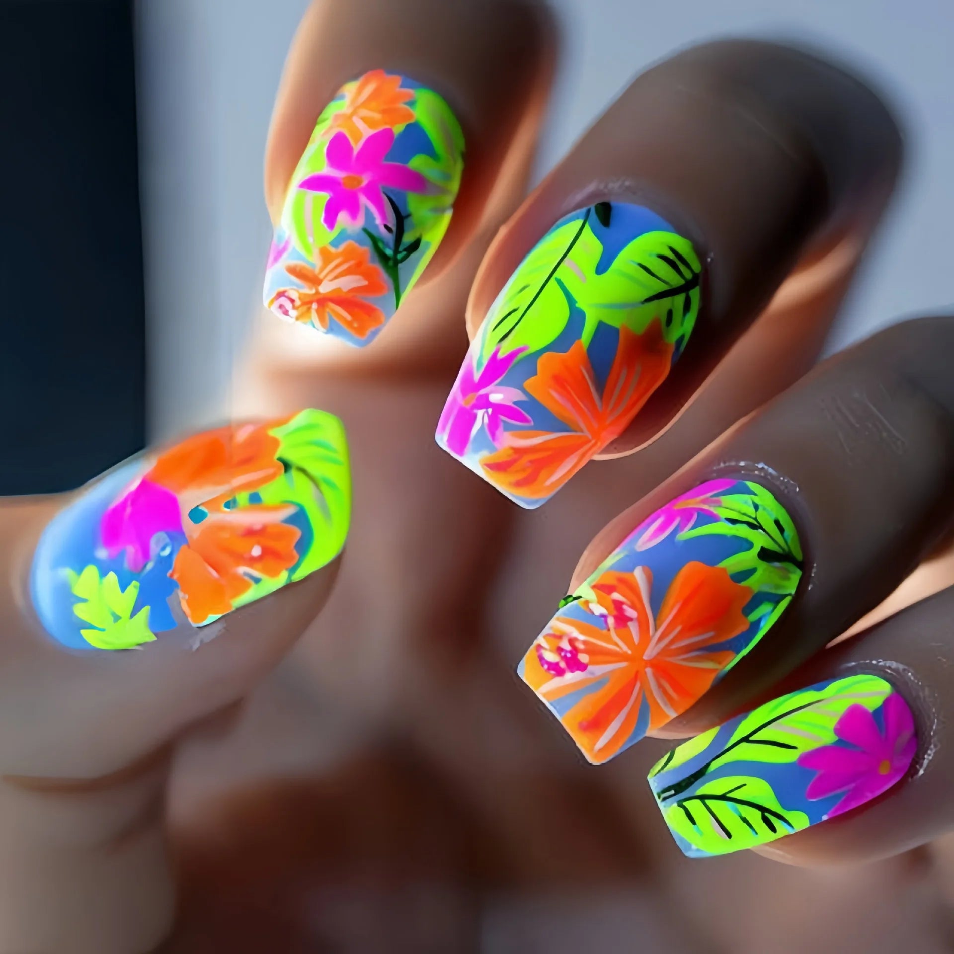 24pcs Red Rose Fake Nails Long Flower Ballet Press on Nails Design French False Nail Full Cover Wearable Fake Nail Tips Art 3