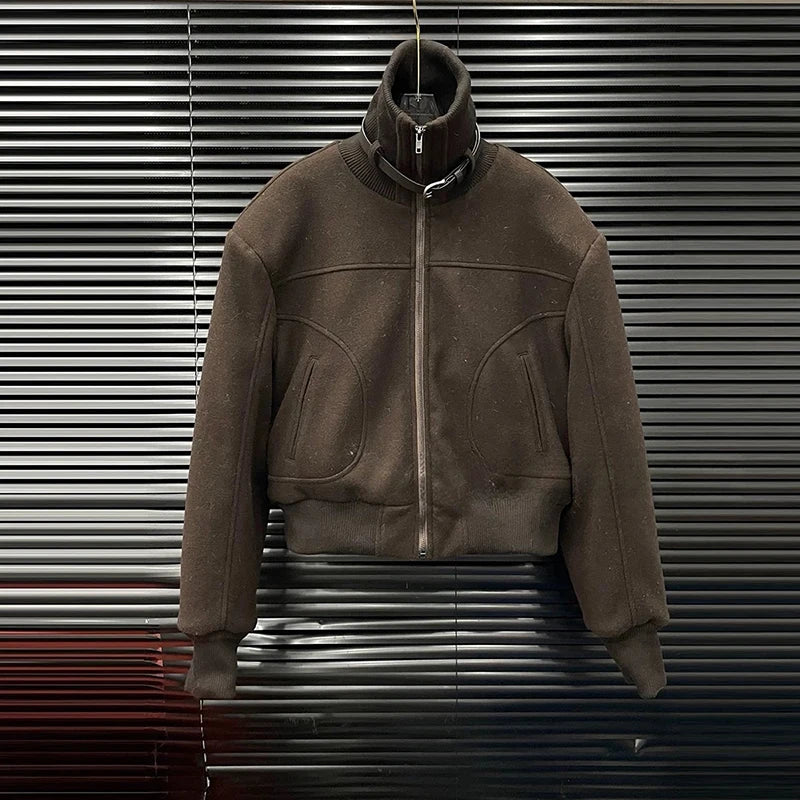 Autumn Winter New Fashion Plush Reversible Warm Print Stand Collar Short Jacket For Women High Street Coat 11A07888