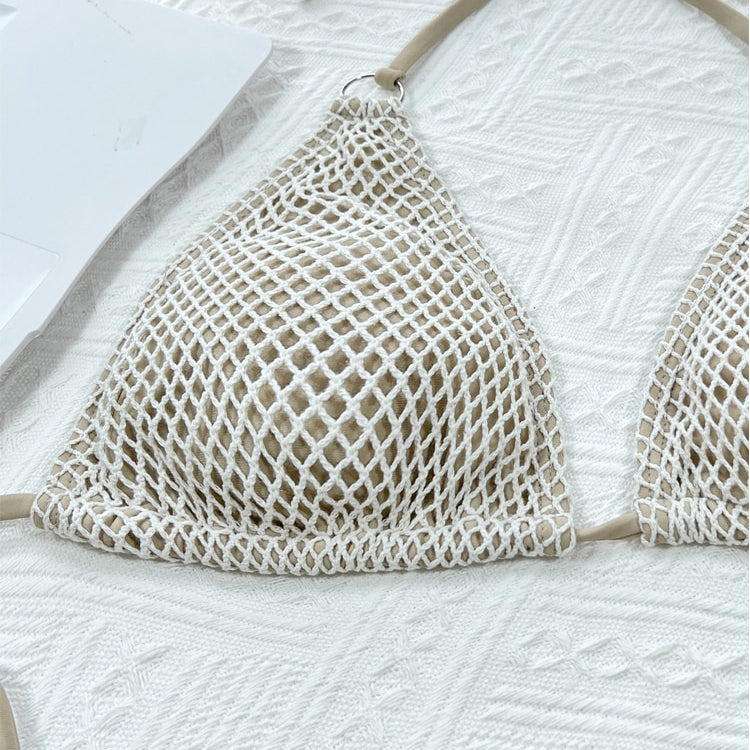 Sexy Solid Bikini Set High Cut Tied Thong Swimsuit Halter - Swimwear Lace Up Biquinis Backless Bathing Suit