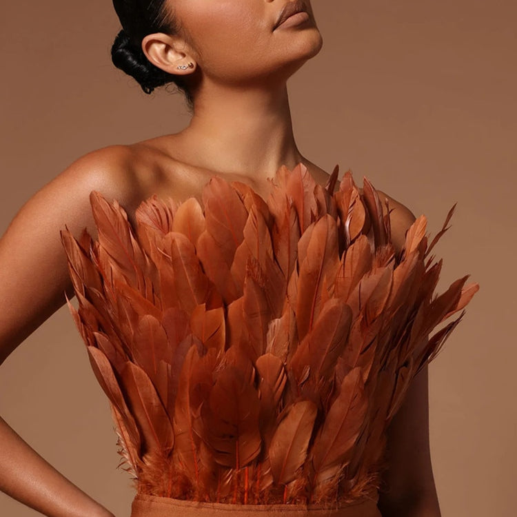 Sexy Feather Bandage Dress Vestidos Para Mujer Wedding Birthday Party Night Cocktail Club Dresses