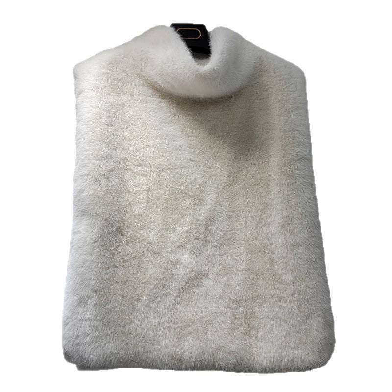 Autumn Winter New High Quality Soft Fur Vest For Women Imitation Mink Fur Sleeveless Fur Tank Top Female 11A07795