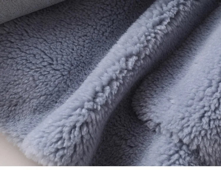 Real Fur Coat Australian Womens Natural Wool Coats Thick Warm Elegant Loose Large Size Long Outwear For Women