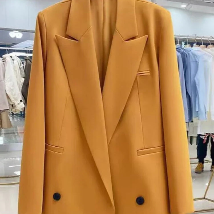 Chic Office Lady Blazer Women's Coats Spring Autumn Female Tops Street Trend Ladies Outerwear Blazers for Women Jacket Clothing