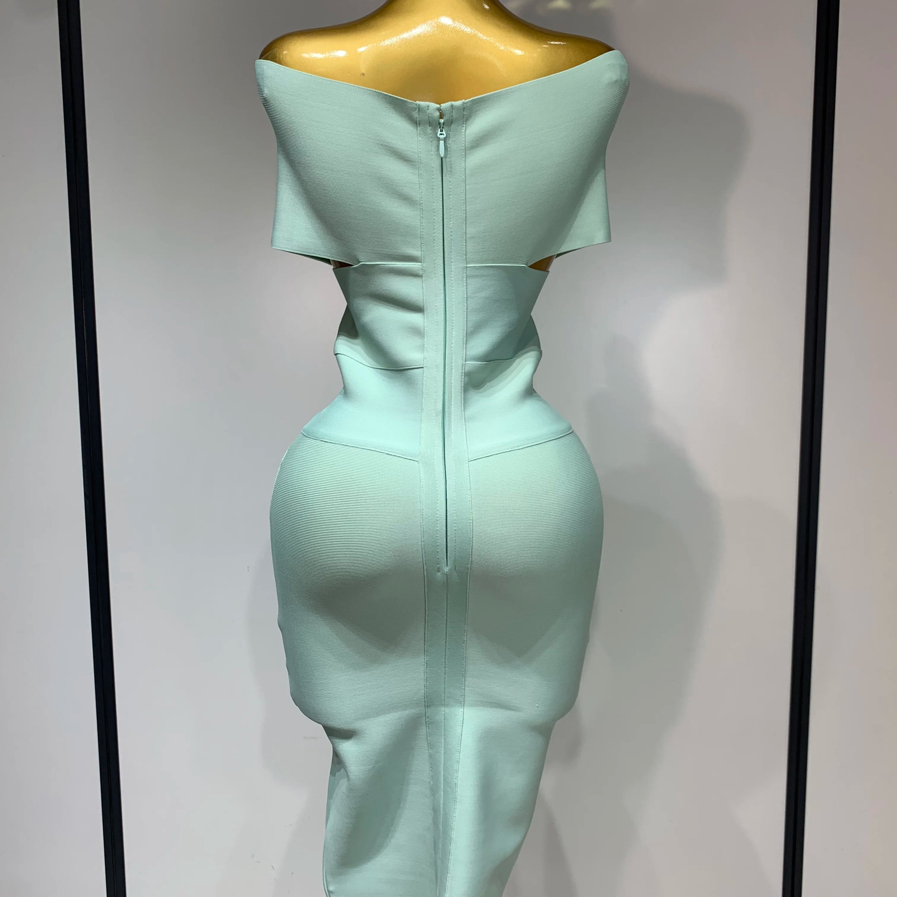 Women Bodycon Sexy Off The Shoulder Bandage Dress Club Dress Midi Celebrity Elegant Party Luxury Birthday Dress