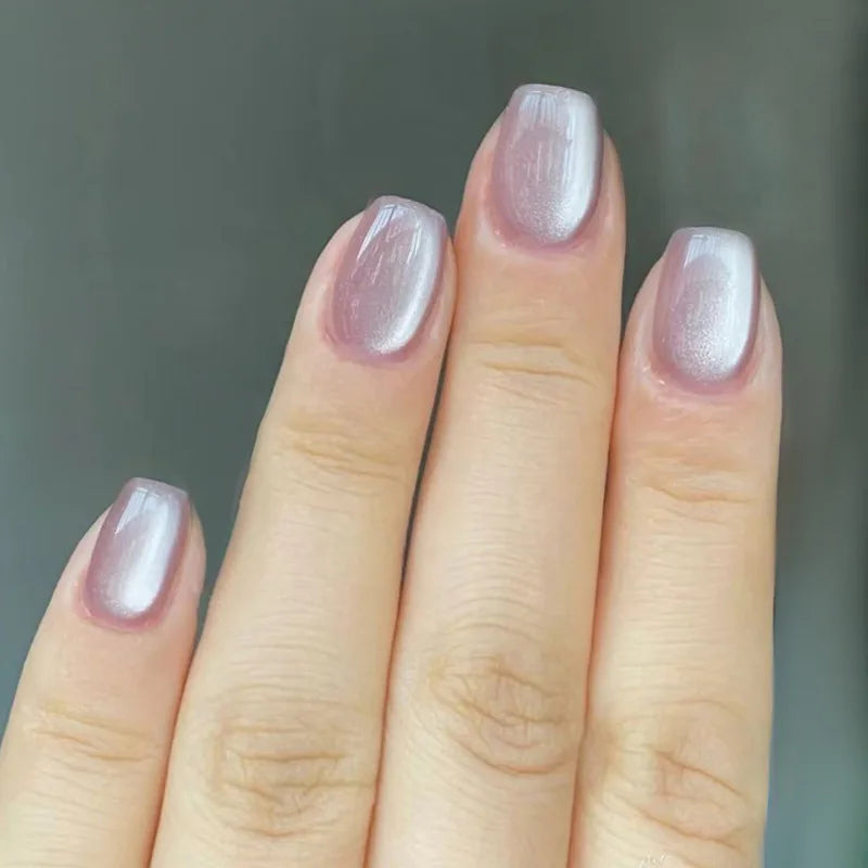 24pcs/30pcs/set fake nails for women cat eyes french nail tips purple red green brown color faux ongles press on false nail art 1888