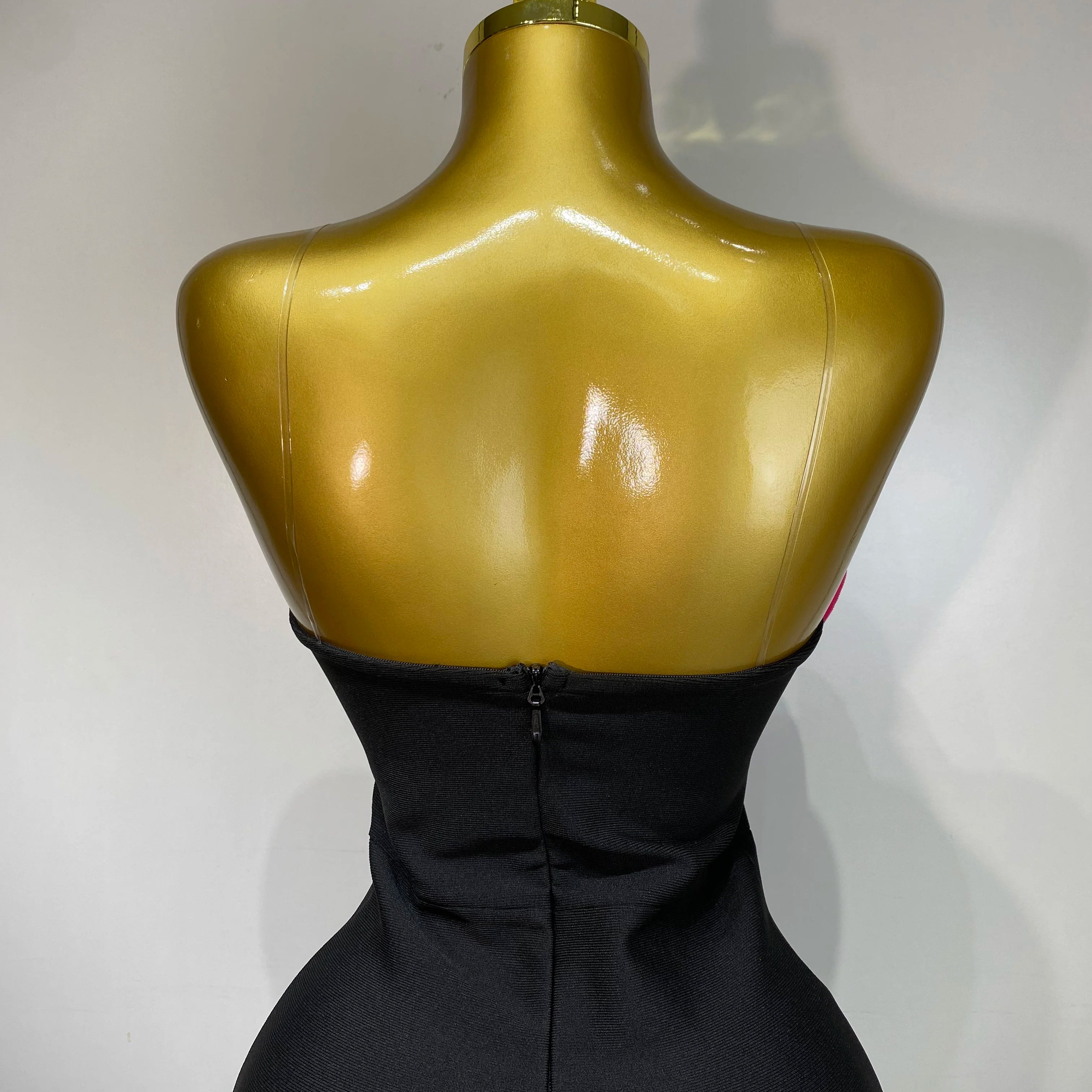 Women Sexy Strapless Backless Flower Patchwork Maxi Long Bandage Dress 2025 Elegant Evening Club Luxury Birthday Party Dresses