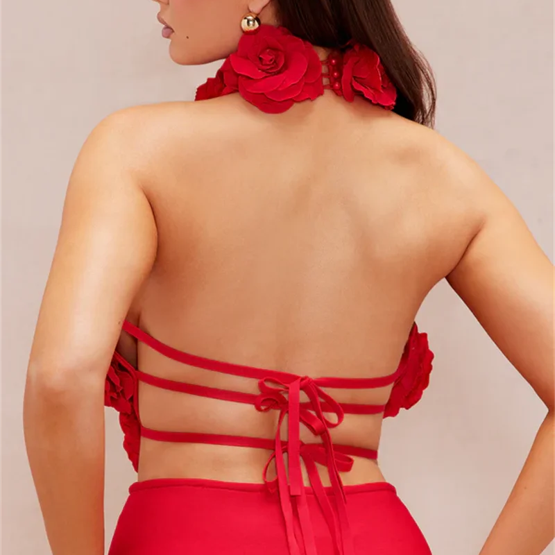 New Summer Sexy Halter Sleeveless Package Hips Ankle Lenght Bandage Dress Graceful Woman Party Dress Cocktail Party Vestido