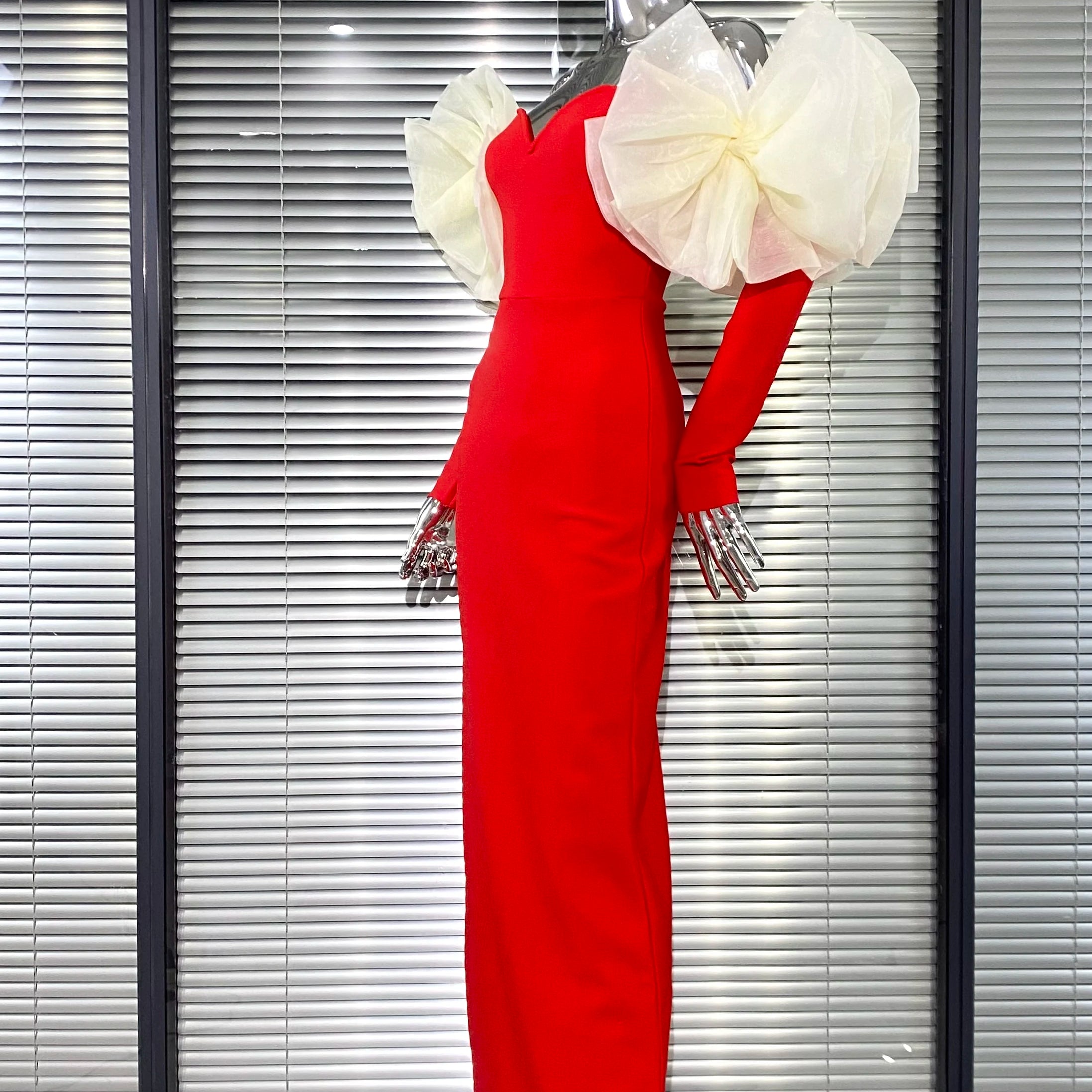 2025 Stereoscopic Flower Sexy Off The Shoulder Ankle Lenght Bandage Dress Woman Birthday Party Vestido Celebrity Party Outfit