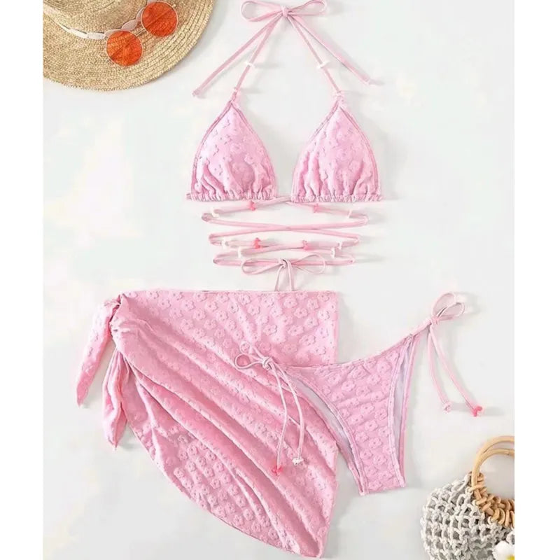 Pink Sexy Bikinis Swimsuits Women's Swimwear Push Up Female Beach Swimming Wear Girls Bathing Suits Brazilian Bikini Pool Bather