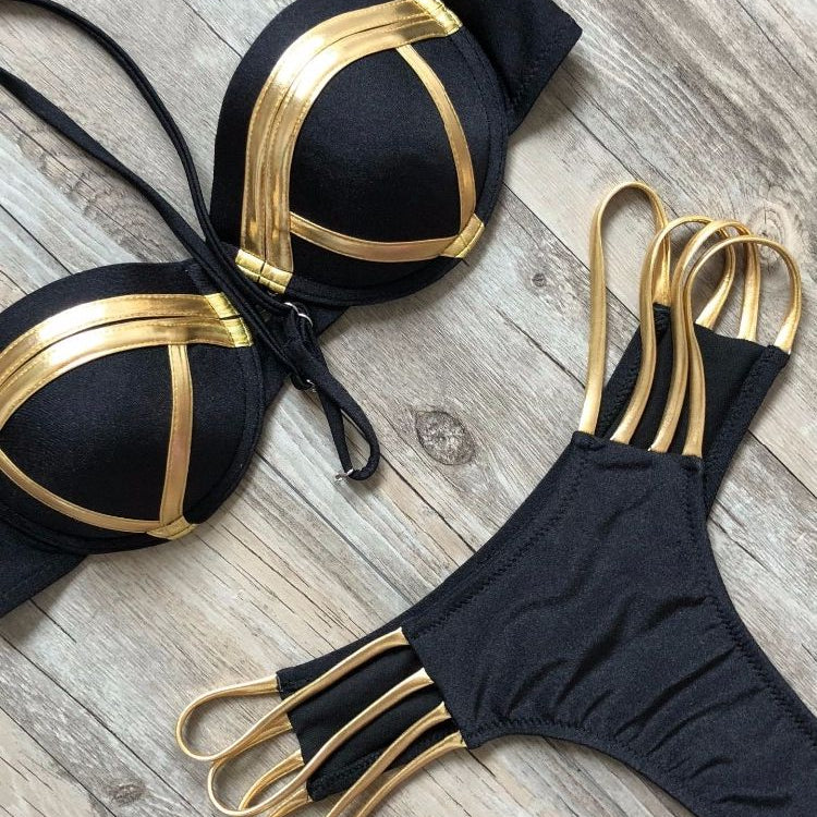 Push Up Swimwear Women Micro Bikinis Plus Size