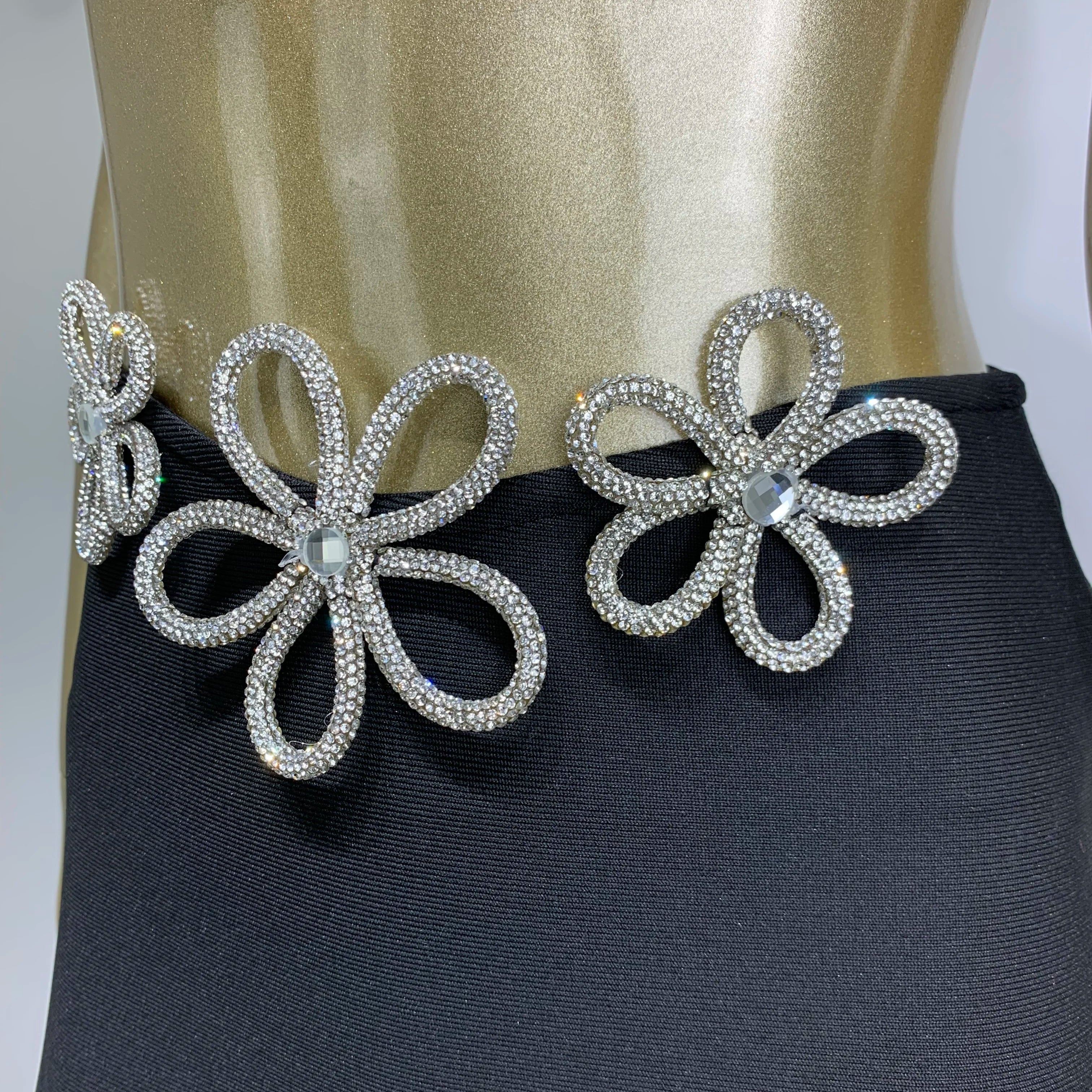 Women Summer Celebrity Sexy Sleeveless Diamonds Black Mini Bandage Skirt Set Knitted Elegant Evening Club Party Dress