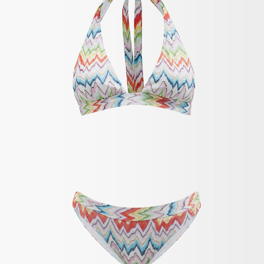 Tankini Fashion Colorblock Rainbow Striped Beach Swimsuit Set - Suit Surf Wear String Bathing Suit Luxury Black