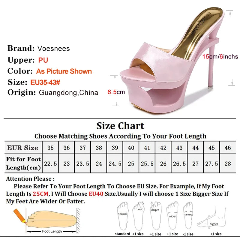 Shoes Woman Summer Slippers Sliders Female+Shoes 2024 Platform Silk Strange Style Heel 15cm Satin Face Shoes Sandalias Mujer