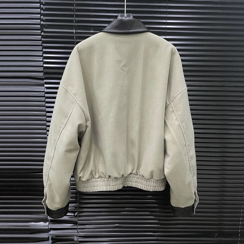 Autumn Winter New Fashion Loose Versatile Cotton Jacket Solid Color Short Skirt Two-Piece Set For Women 11A07637