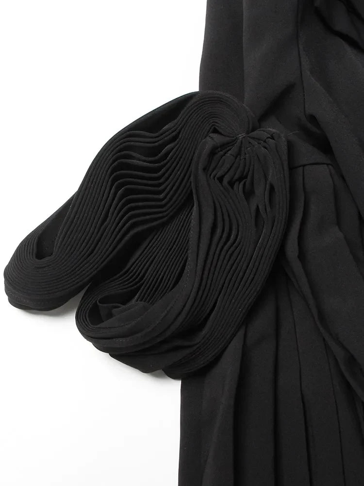 Solid Designer Blazers For Women Notched Collar Long Sleeve Patchwork Single Breasted Casual Blazer Female Clothing