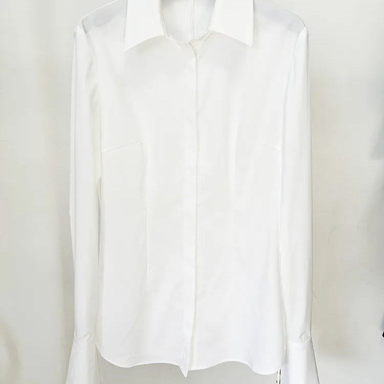 High Street Women Fashion Casual Long Sleeve Shirt A-Line Printed Skirt 2 Pieces Dress Office Lady Fashion Wear shirt