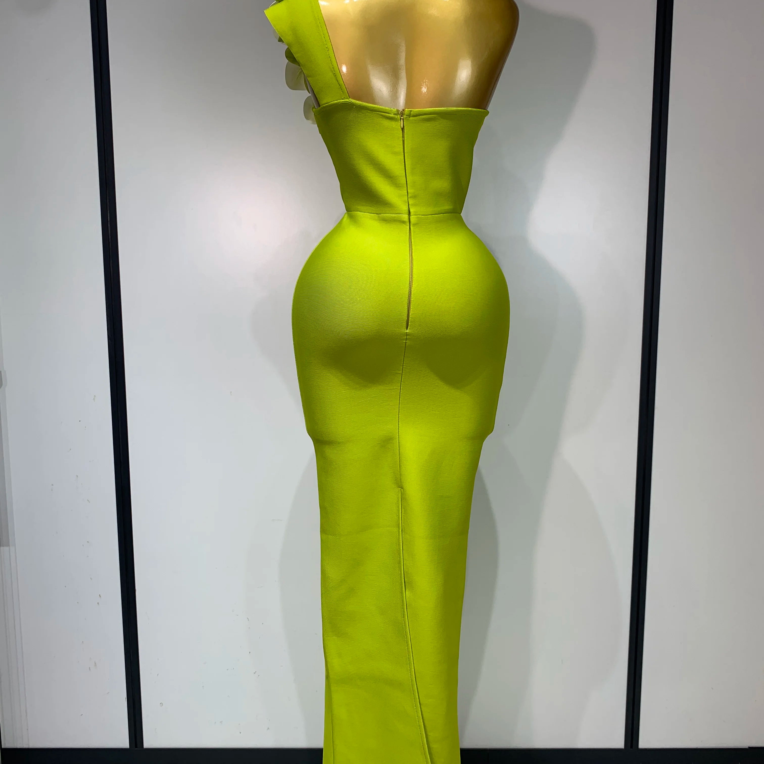 Women New Designer Bodycon Bandage Luxury Birthday Party Dress Elegant V Neck Appliques Maxi Long Celebrity Evening Prom Gowns