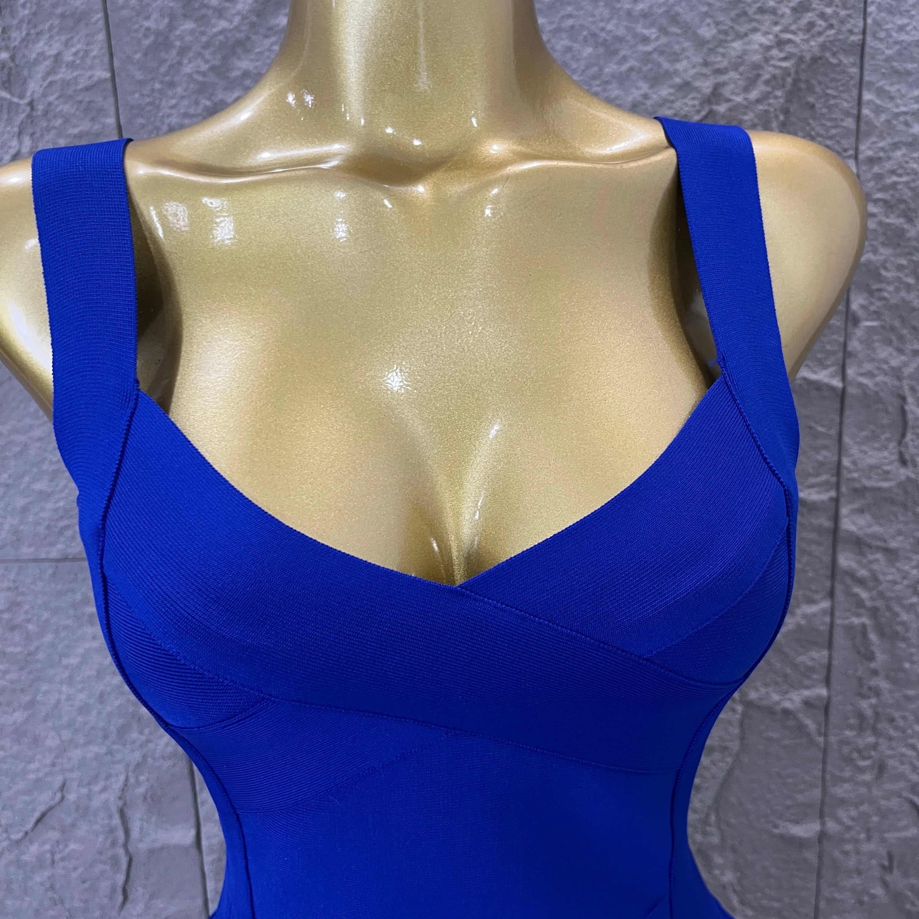 Elegant Sweetheart Neck Bandage Dress Crisscross Bust Slim Fit Midi Evening Banquet Formal Dinner Wedding Guest Cocktail Outfit