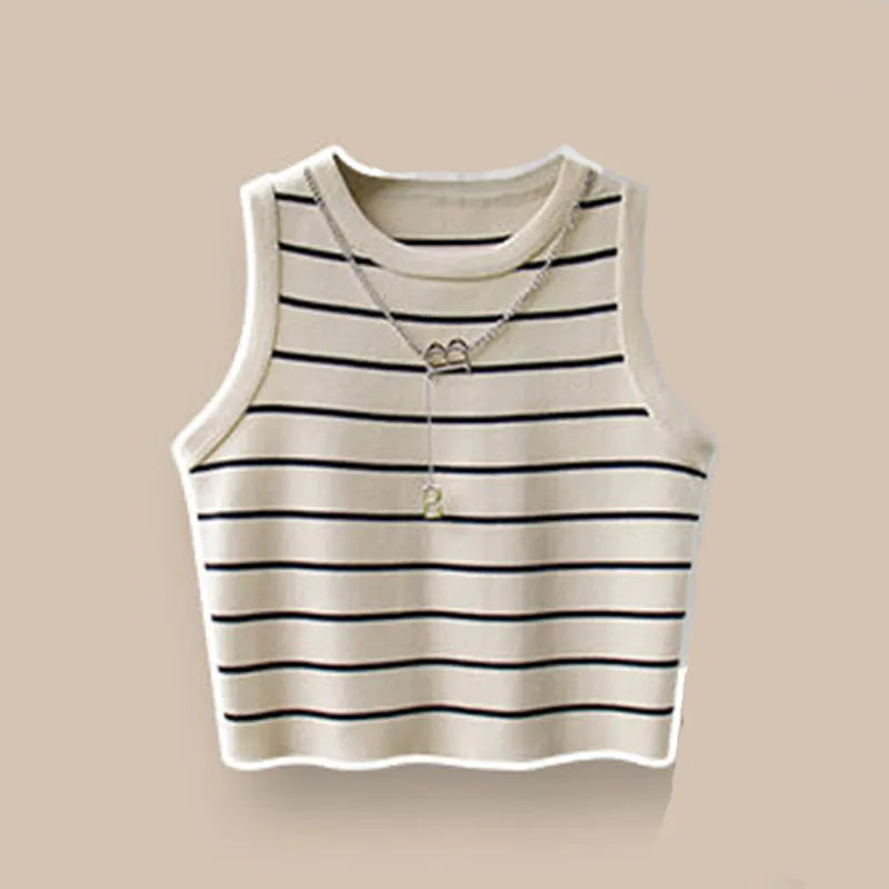 Spring and Autumn Set Women's 2024 New Large Women's Casual Shirt Knitted Tank Top High Waist Wide Leg Pants Three Piece Set Vest