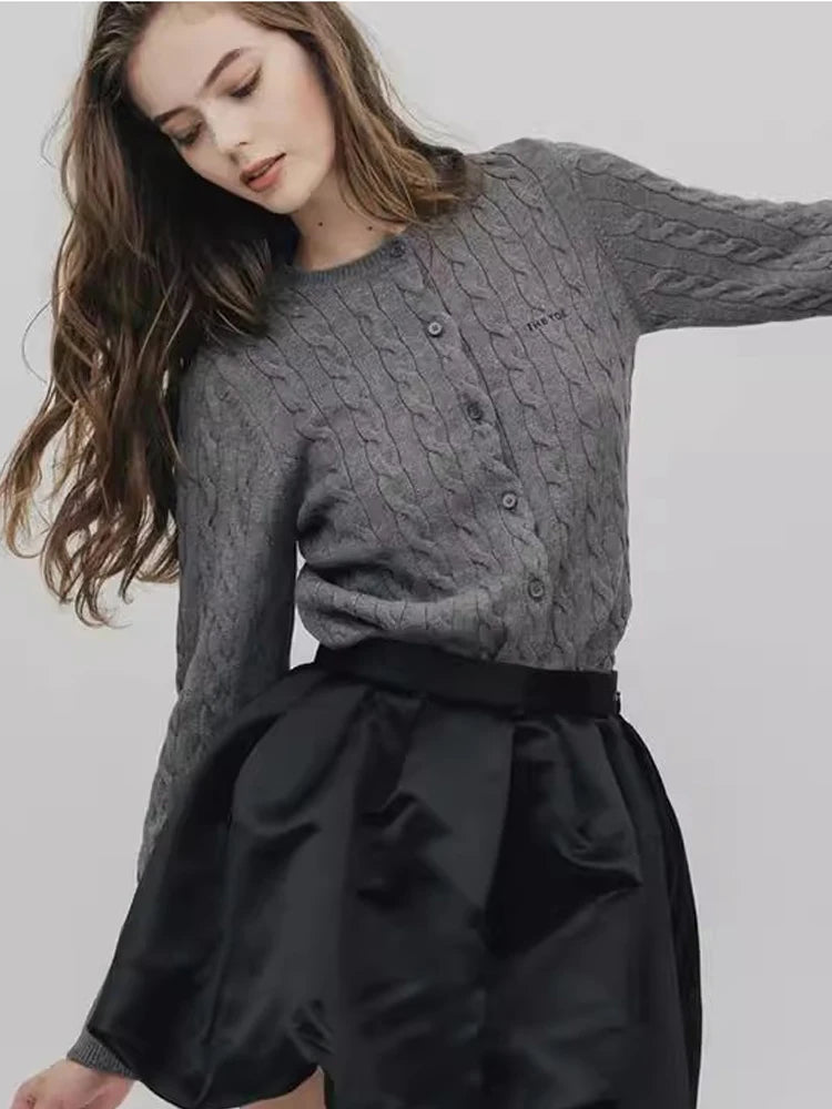 Lautaro Spring Summer Sweet Cute Soft Shiny Satin Mini Bud Skirt Women with Shorts High Waist Short Luxury Designer Clothes