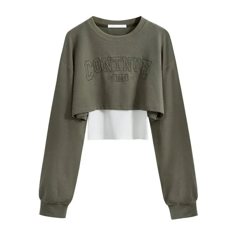 Women's Autumn Tracksuit Suit Korean Elegant Casual Short Long Sleeve Sweater+Vest+Spoort Pants 3 Piece 2024 New Matching Set Green Sweater